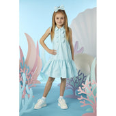 A'Dee Girls Aruba Blue Stripe Dress